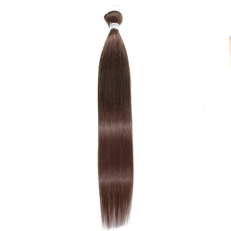 15A Remy Brazilian Bundles Straight Human Hair Bundles Deal #4 Brown Colored Bundles Hair Weaving Straight Bundles Human Hair