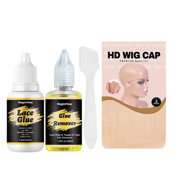 Waterproof Wig Glue For Front Lace Wig, Invisible Lace Hair Glue For Wigs, Strong Hold Wig Glue For Lace Hairpiece, Wigs