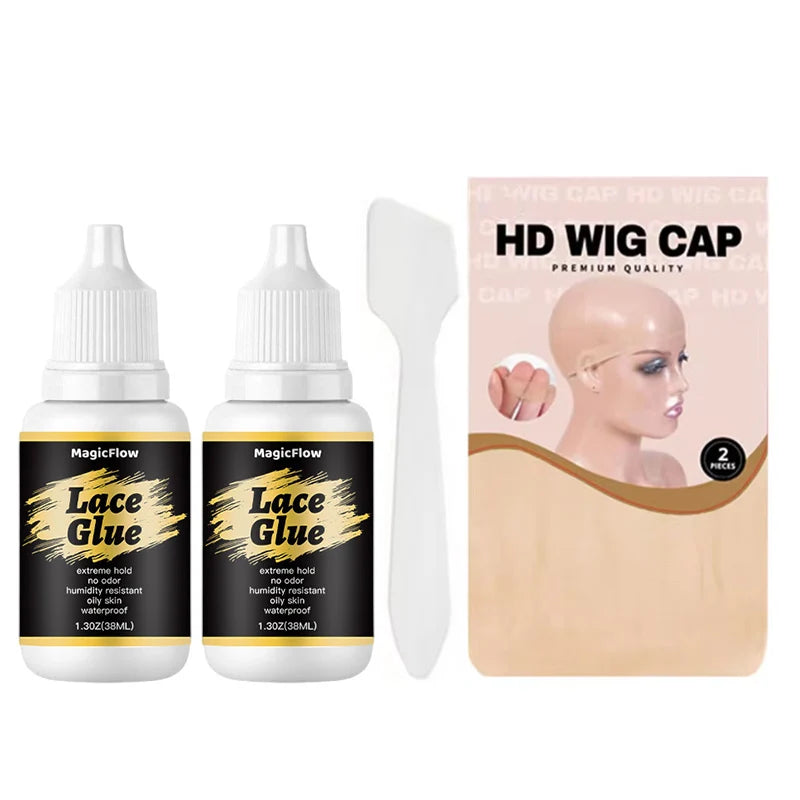 Waterproof Wig Glue For Front Lace Wig, Invisible Lace Hair Glue For Wigs, Strong Hold Wig Glue For Lace Hairpiece, Wigs